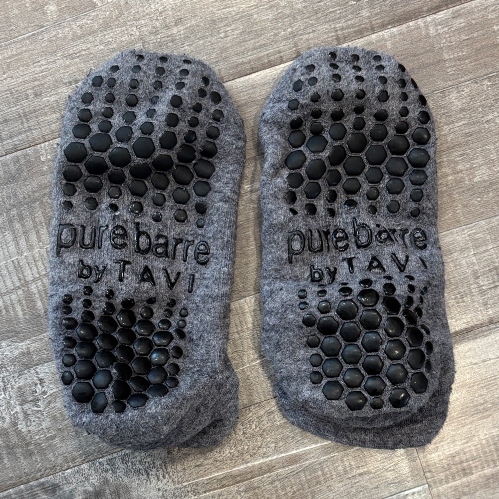 Pure Barre Gray Non-Slip Socks